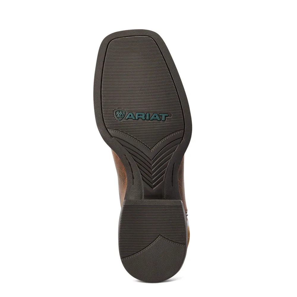 10042403 Ariat Men's Sport Rodeo Western Boot - Loco Brown / Roaring Turquoise