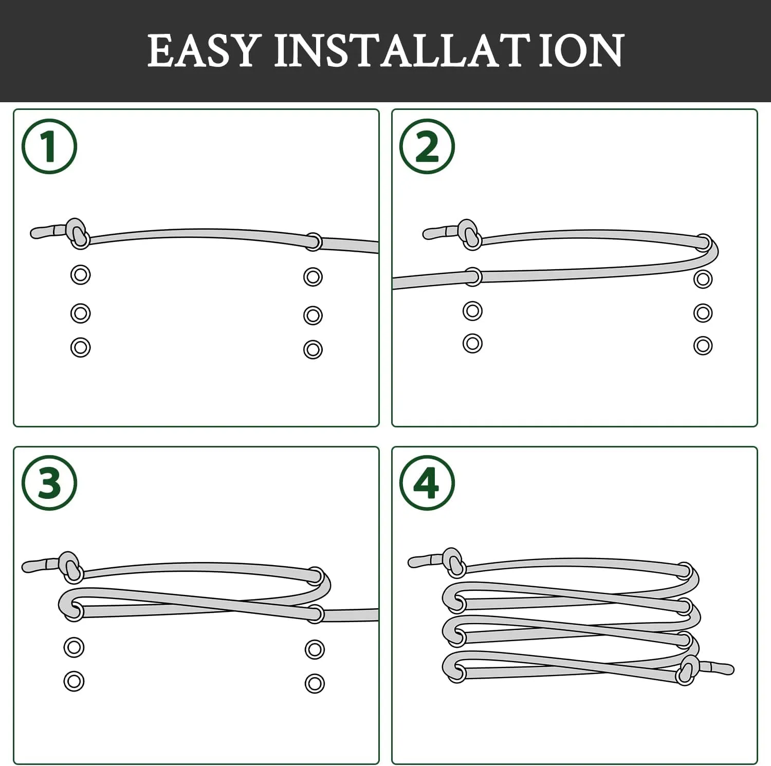 2 Pairs Elastic Shoelaces for ON Cloud 5 & 6 No Tie Replacements Shoes Laces Stretchy Bungee Running Training
