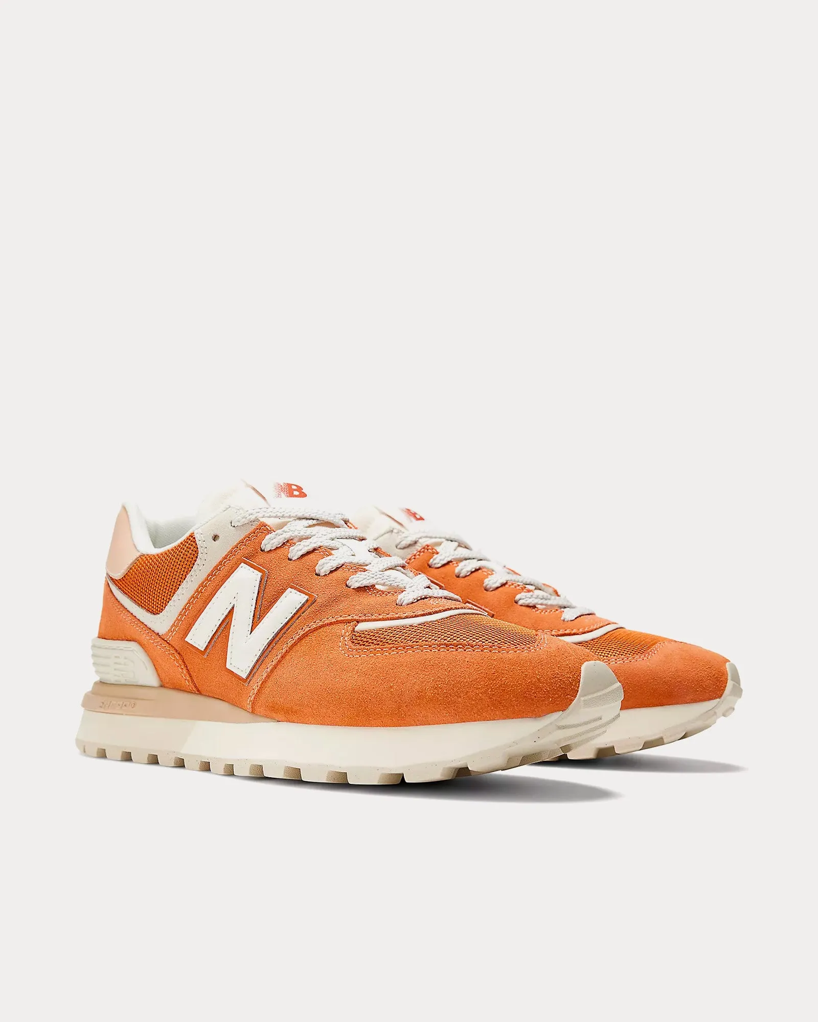 574 Brown / White Low Top Sneakers