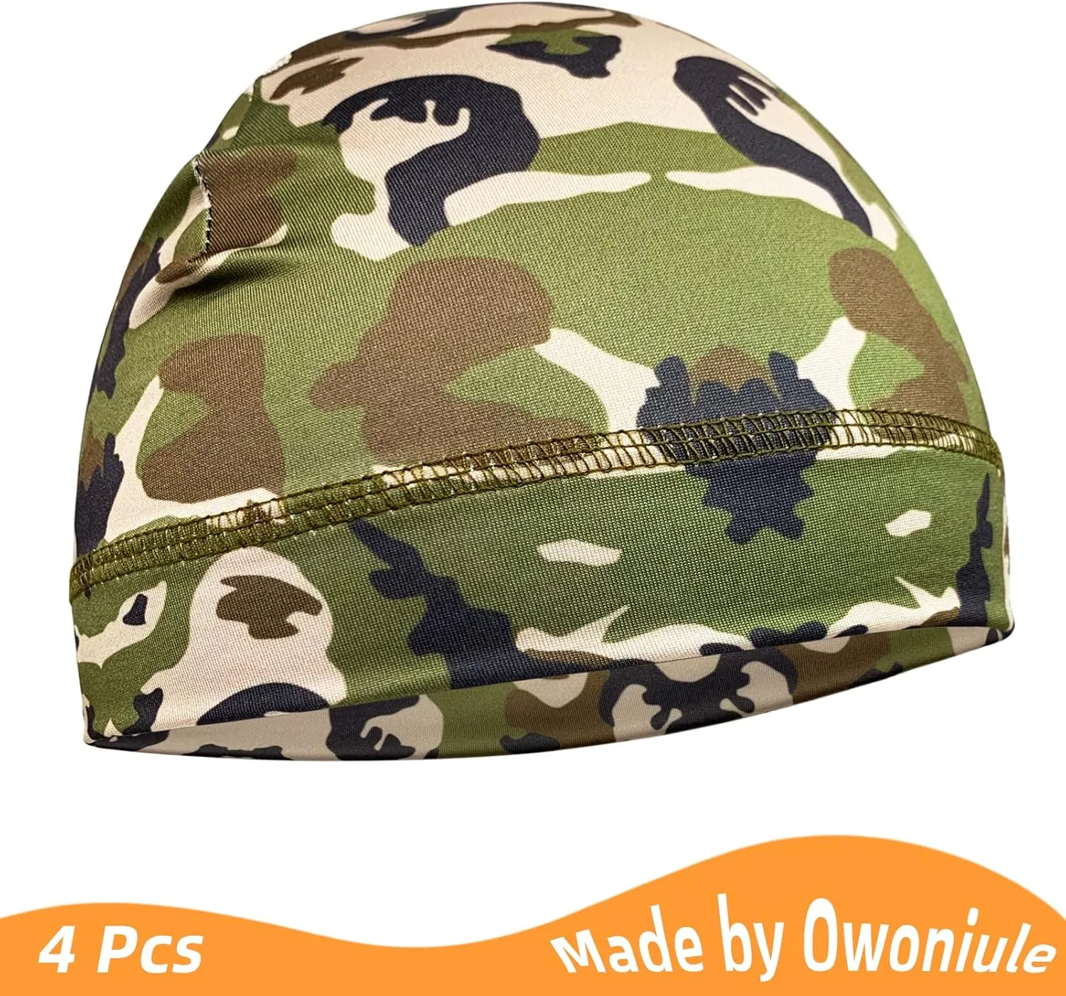 6 Pcs Skull Cap Sweat Wicking Helmet Liner Breathable Cycling Beanie Running Sports Hat Cooling Head Wraps for Men