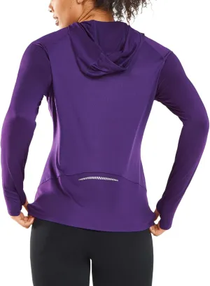ALLZERO Women's Sun Protection Hoodie UPF 50  Lightweight Long Sleeve with Back Breathable Mesh for Outdoor Fishing Hiking