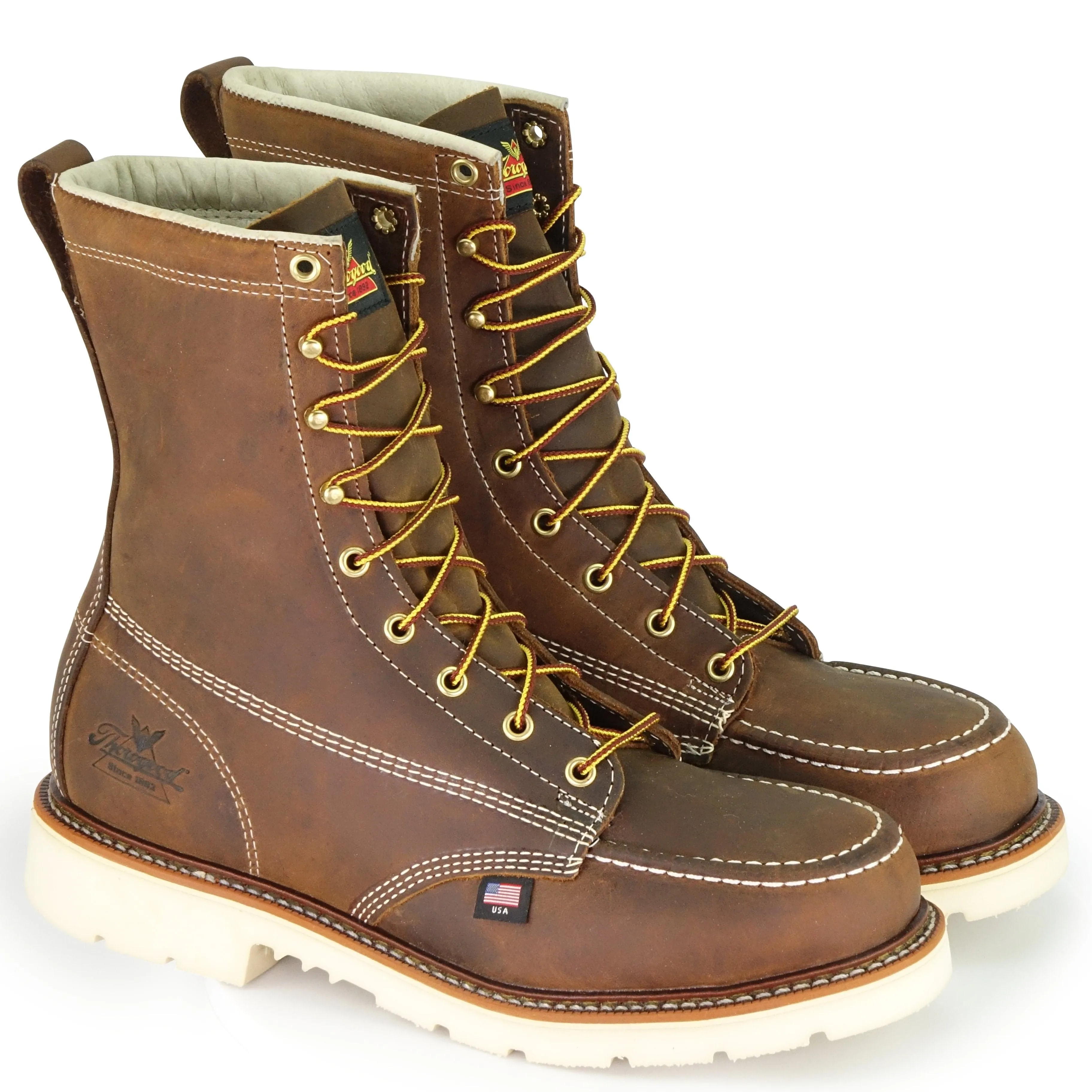 American Heritage-8” Trail Crazyhorse Safety Toe - Moc Toe