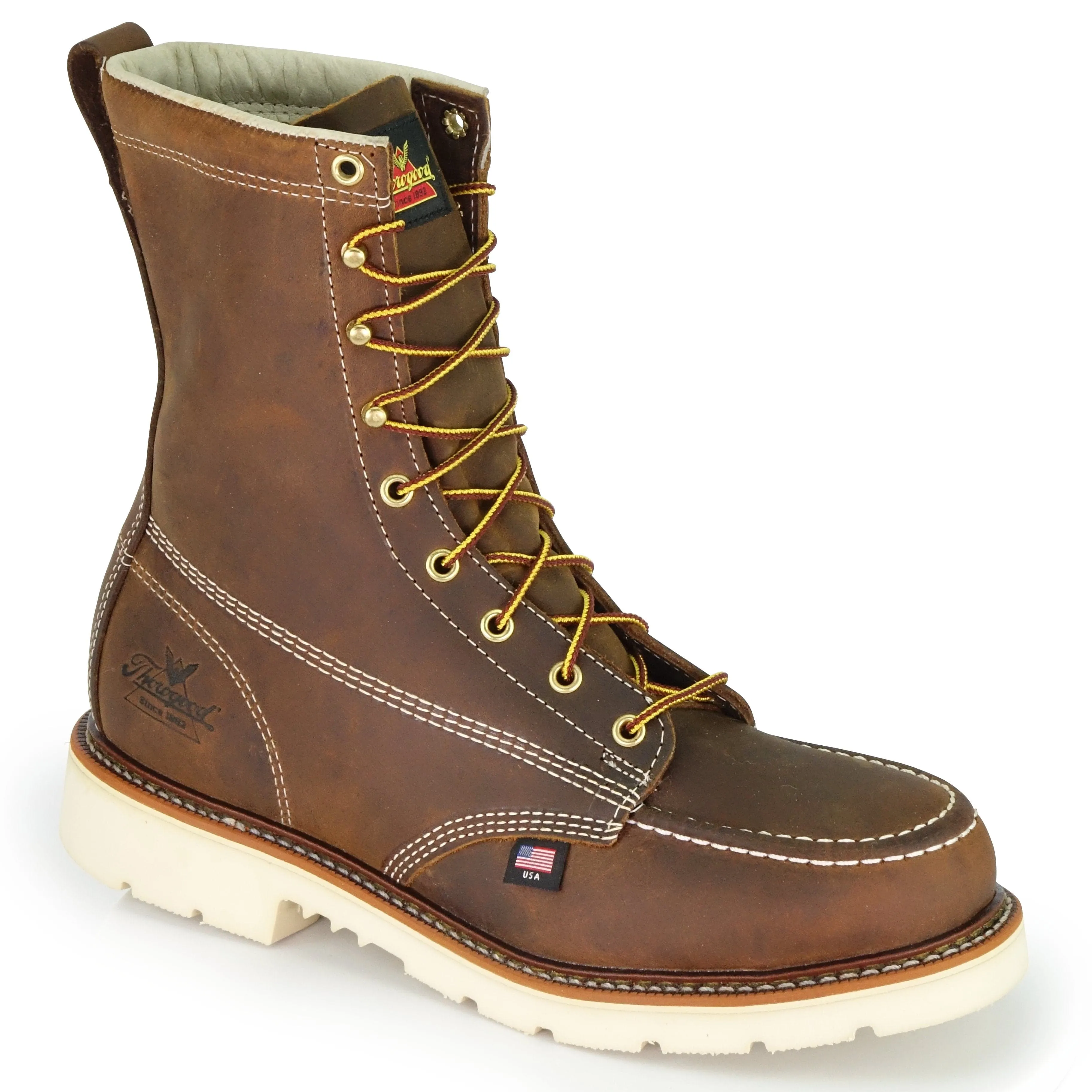 American Heritage-8” Trail Crazyhorse Safety Toe - Moc Toe