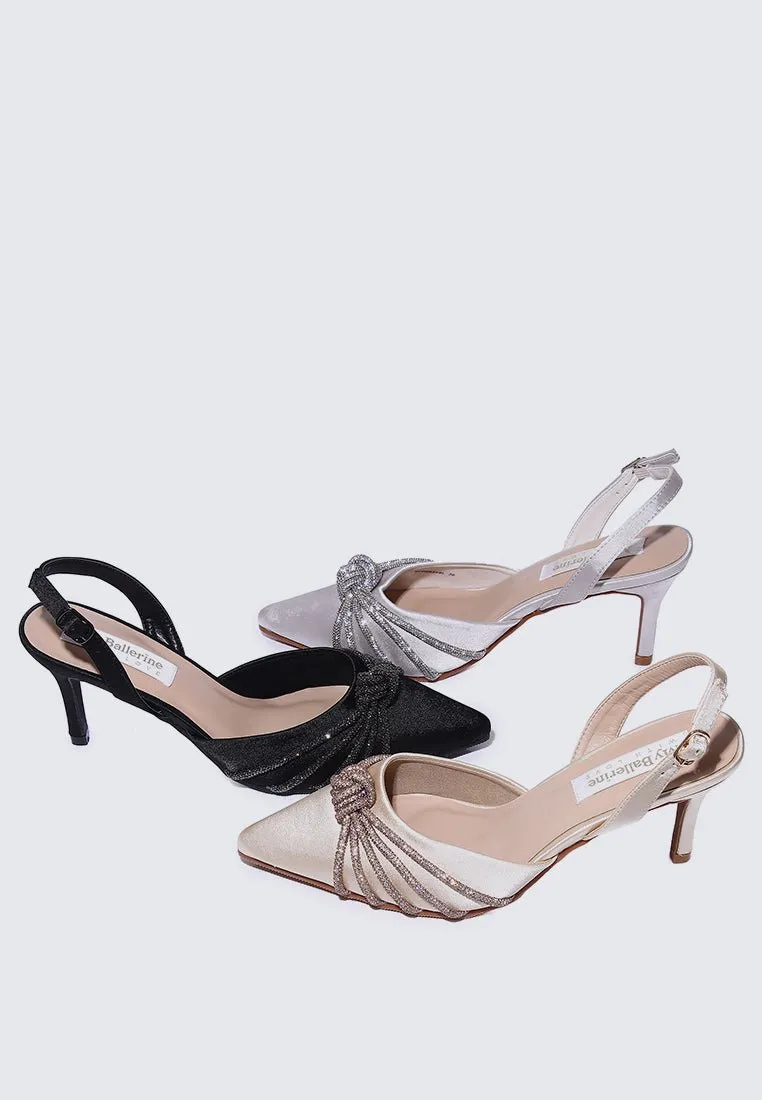 Arielle Comfy Heels In Black