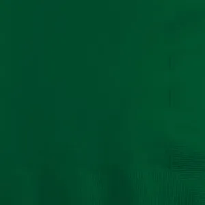 Bulk Pack of 150 Hunter Green Beverage Napkins, 3 Ply