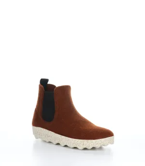 CAIA084ASP Brown Round Toe Boots|CAIA084ASP Bottes �� Bout Rond in Marron
