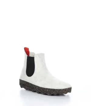 CAIA084ASP Off White Round Toe Boots|CAIA084ASP Bottes �� Bout Rond in Blanc