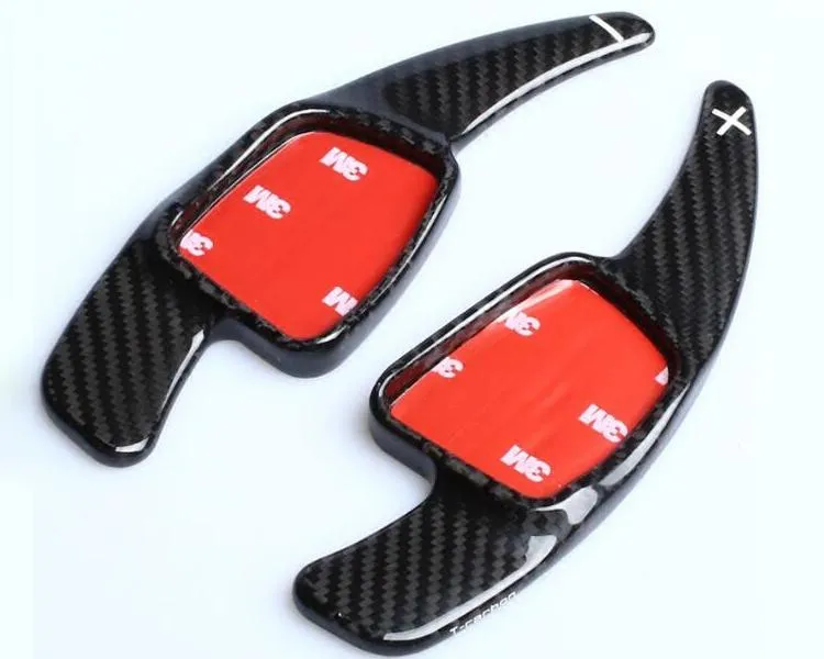 Carbon Fiber Steering Paddle Shifter Extension for Compatible with A3, A4L, A5, Q7, TT, TTS, S4, Q2, S3, and SQ (2016-2017)