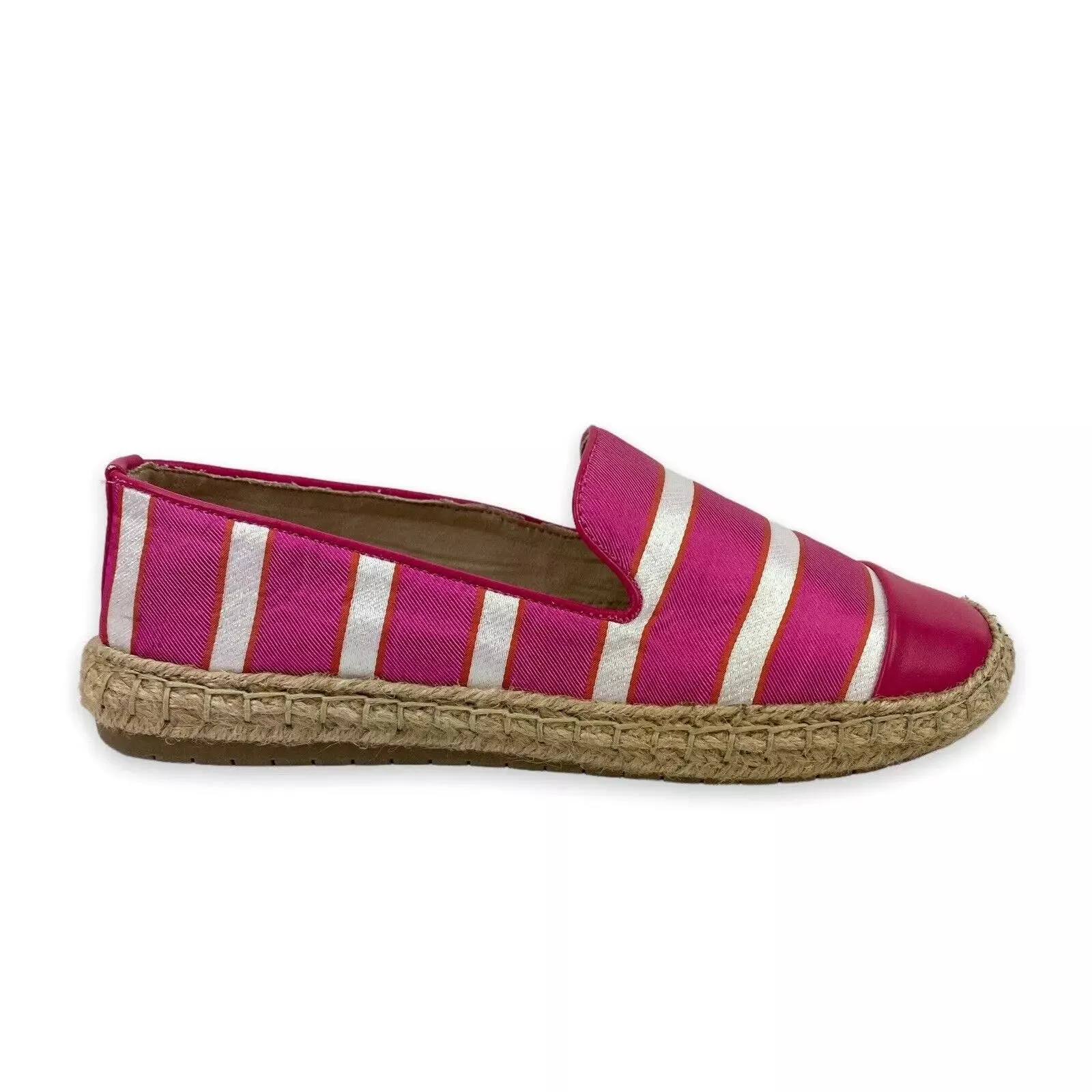 Charter Club Women's Jonii Espadrille Flats  Color Pink Stripe Size 8.5W