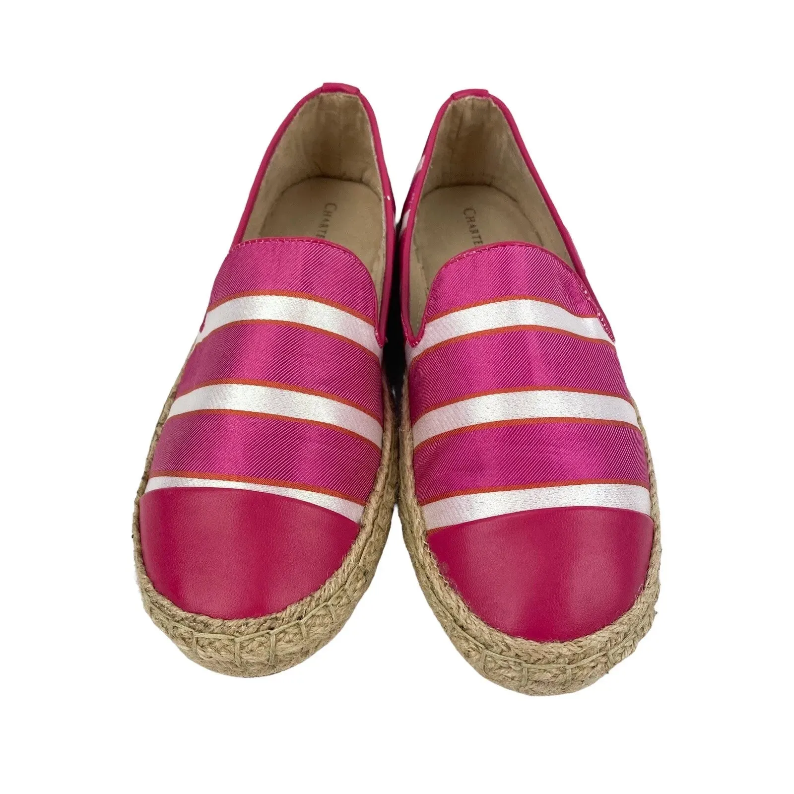 Charter Club Women's Jonii Espadrille Flats  Color Pink Stripe Size 8.5W