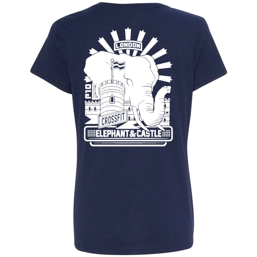 CrossFit Elephant and Castle - 200 - P10 Women's V-Neck T-Shirt