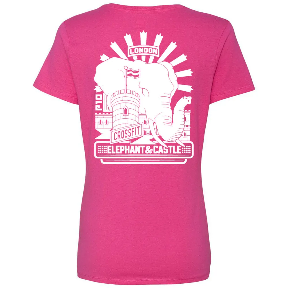 CrossFit Elephant and Castle - 200 - P10 Women's V-Neck T-Shirt