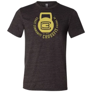 CrossFit Gibsons - 100 - Kettlebell (Gold) - Men's T-Shirt