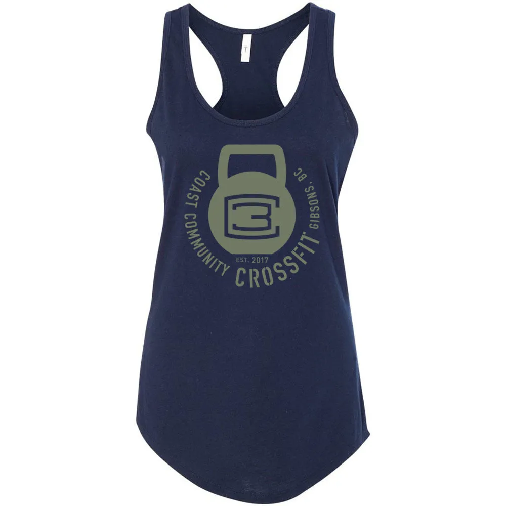 CrossFit Gibsons - 100 - Kettlebell (Green) - Women's Tank