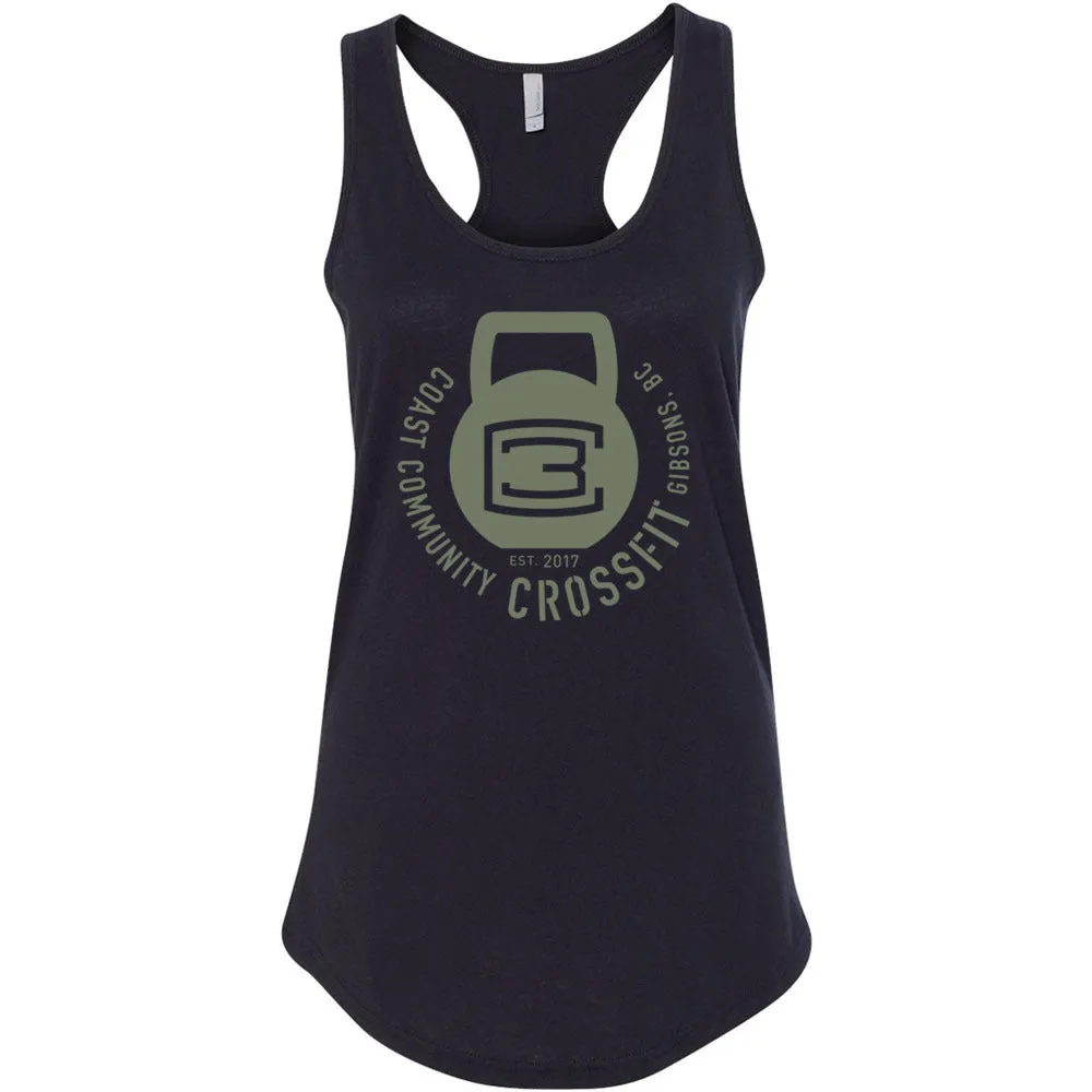 CrossFit Gibsons - 100 - Kettlebell (Green) - Women's Tank