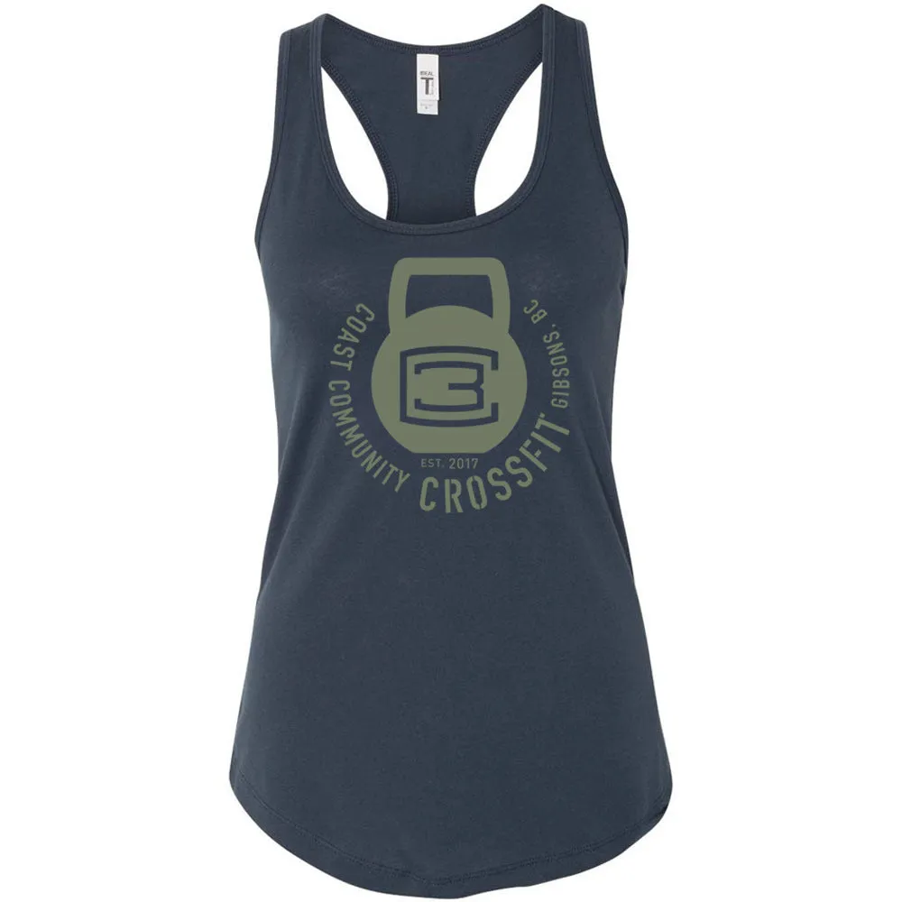 CrossFit Gibsons - 100 - Kettlebell (Green) - Women's Tank