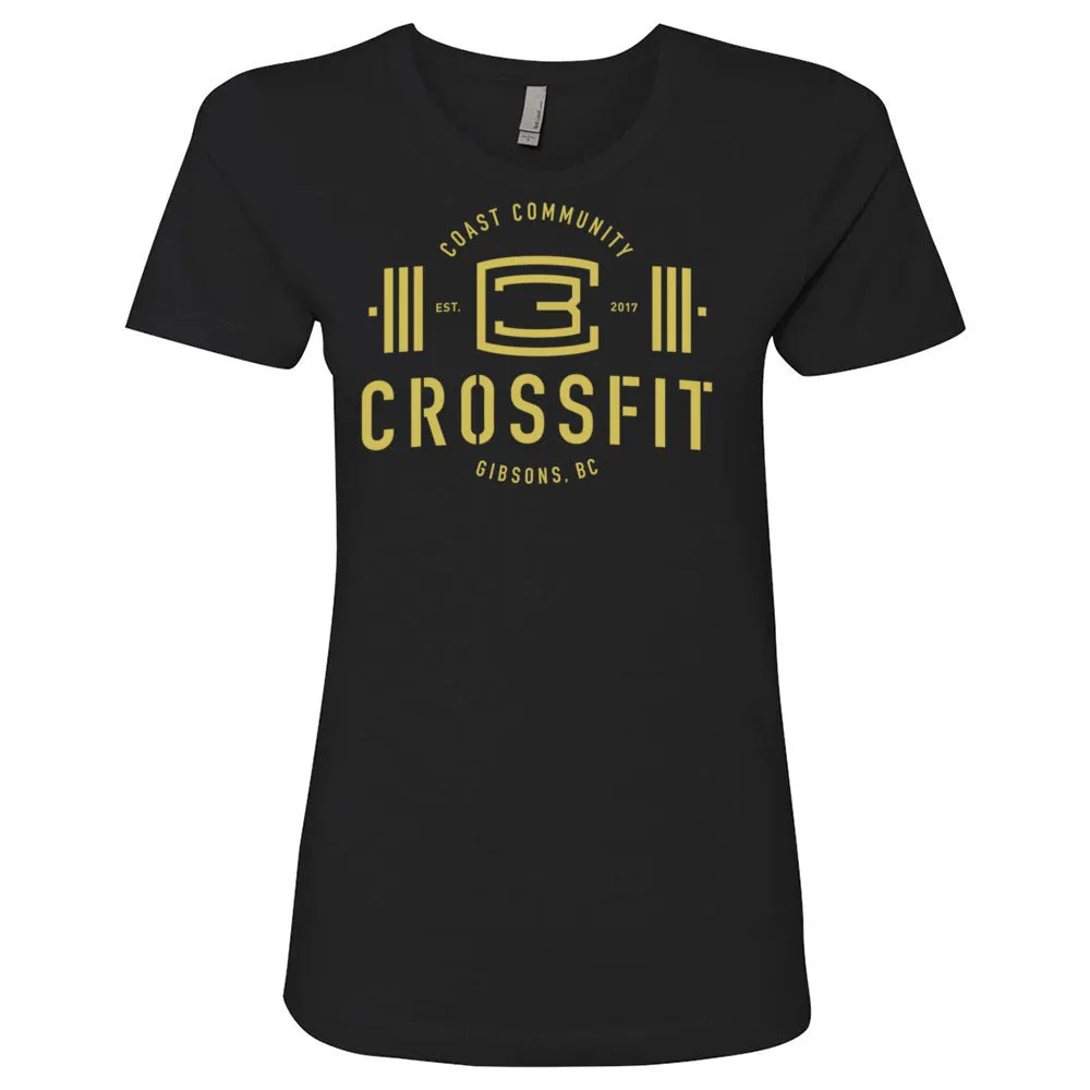 CrossFit Gibsons - 200 - New Logo (Gold) - Women's T-Shirt