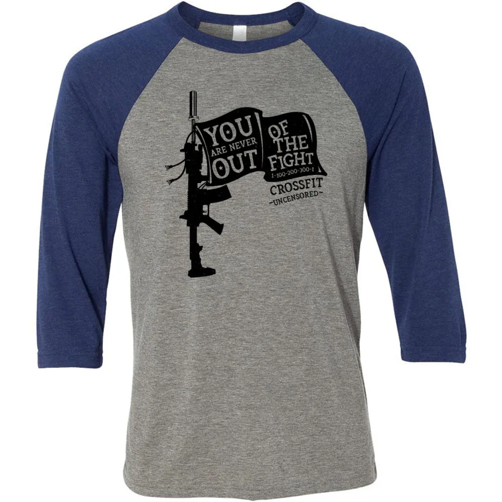 CrossFit Uncensored - 100 - You Are Never Out of the Fight 2 - Men's Baseball T-Shirt