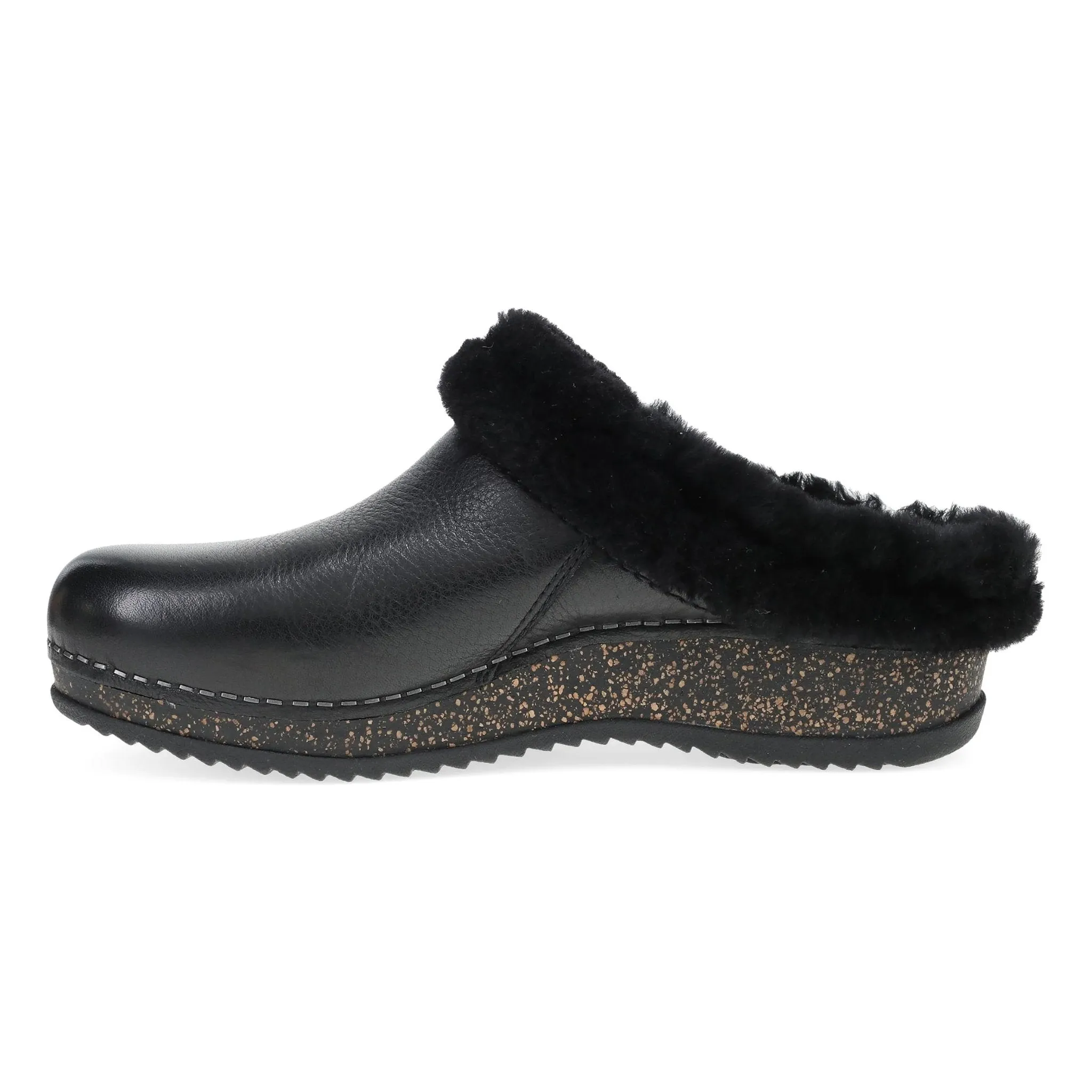 Dansko Women's Magda Clog - Black Waxy Milled Mule