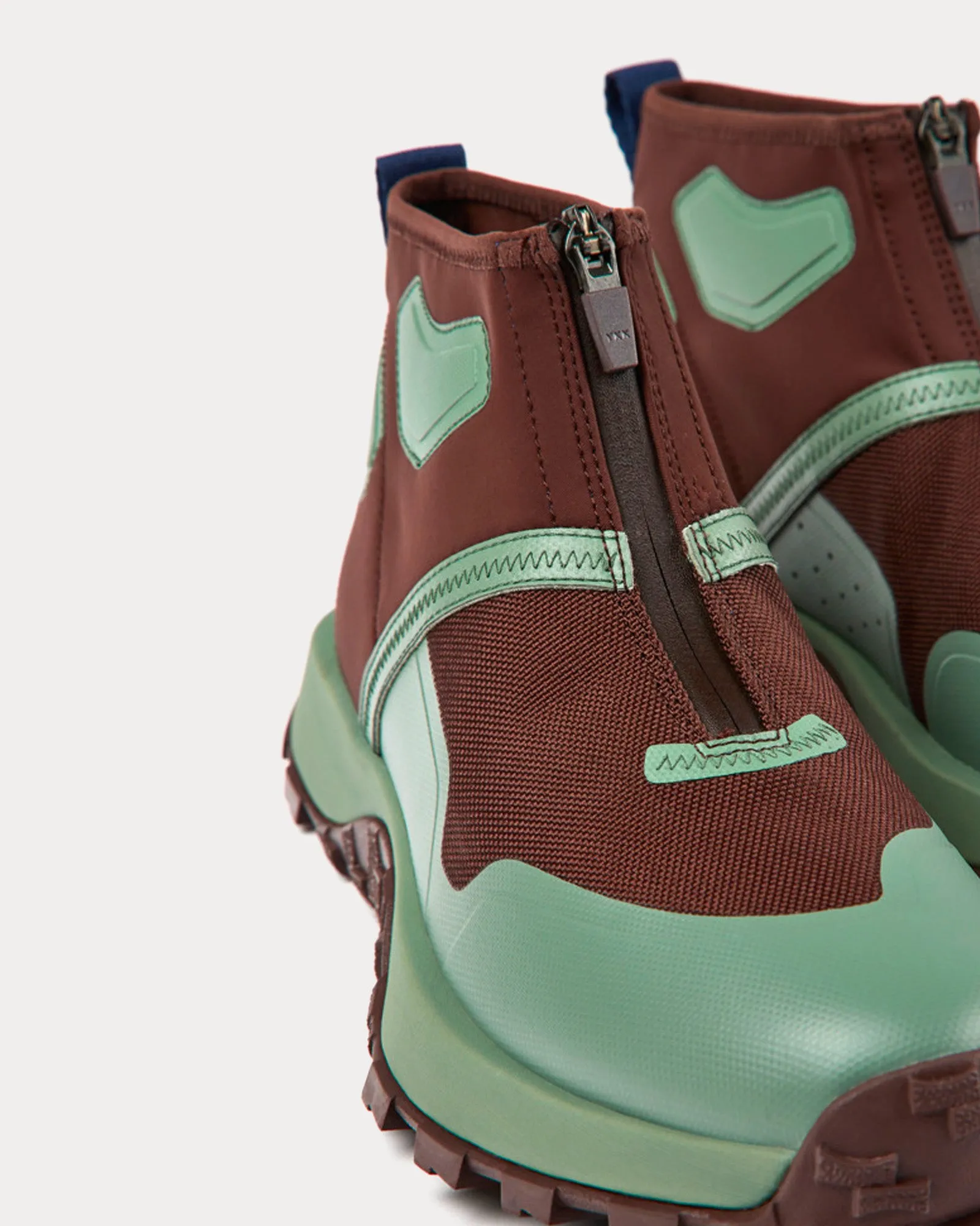 Drift Trail Vibram Brown / Green High Top Boots