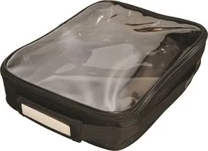 Emergency Pouch MobileAid® Clear View Ballistic Nylon / Vinyl 8 X 2-1/2 X 11 Inch - LifeSecure  Mfr# 60360