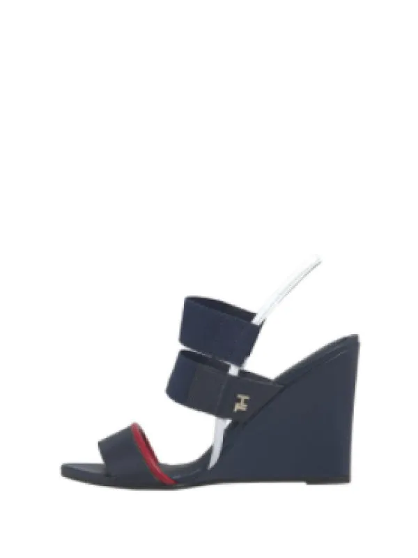 Feminine Elastic Wedge Sandal