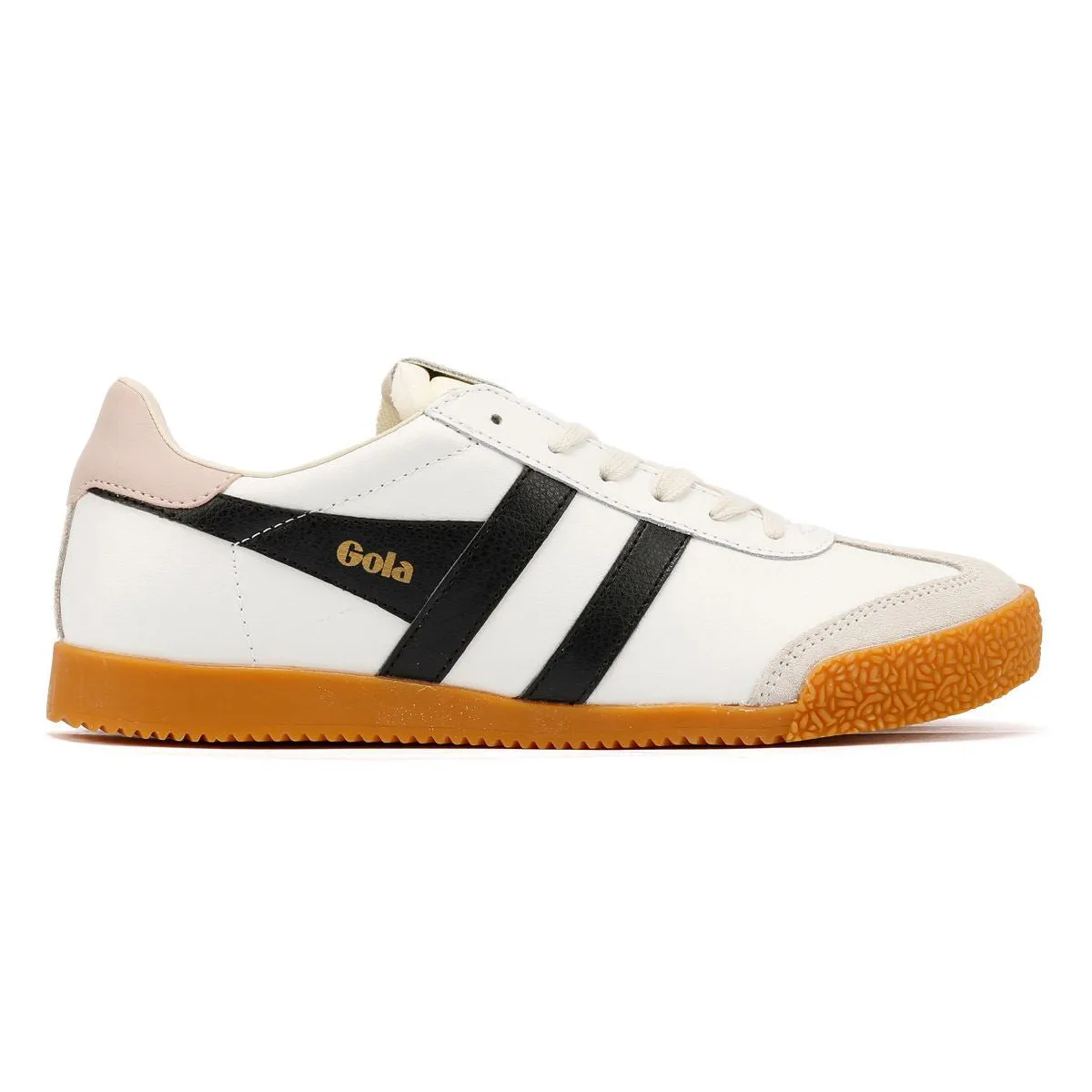 Gola Elan Leather Women's White/Black/Chalk Pink Trainers