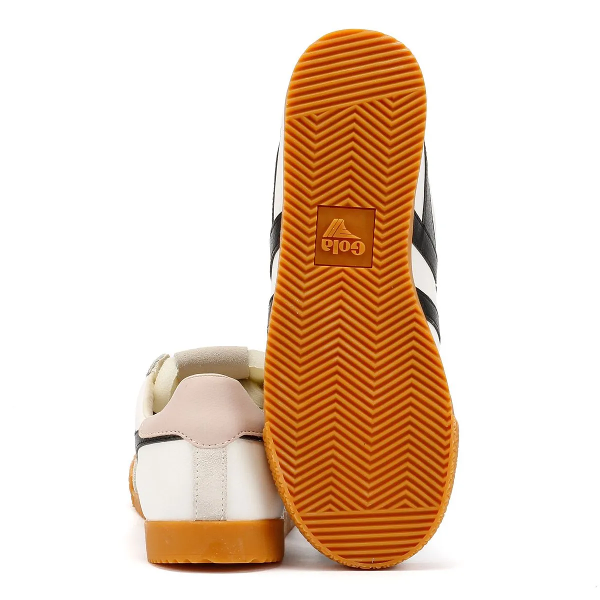 Gola Elan Leather Women's White/Black/Chalk Pink Trainers