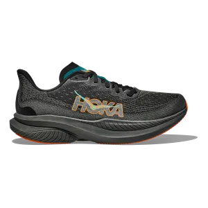 Hoka Mach 6 - Black - Electric Tangerine