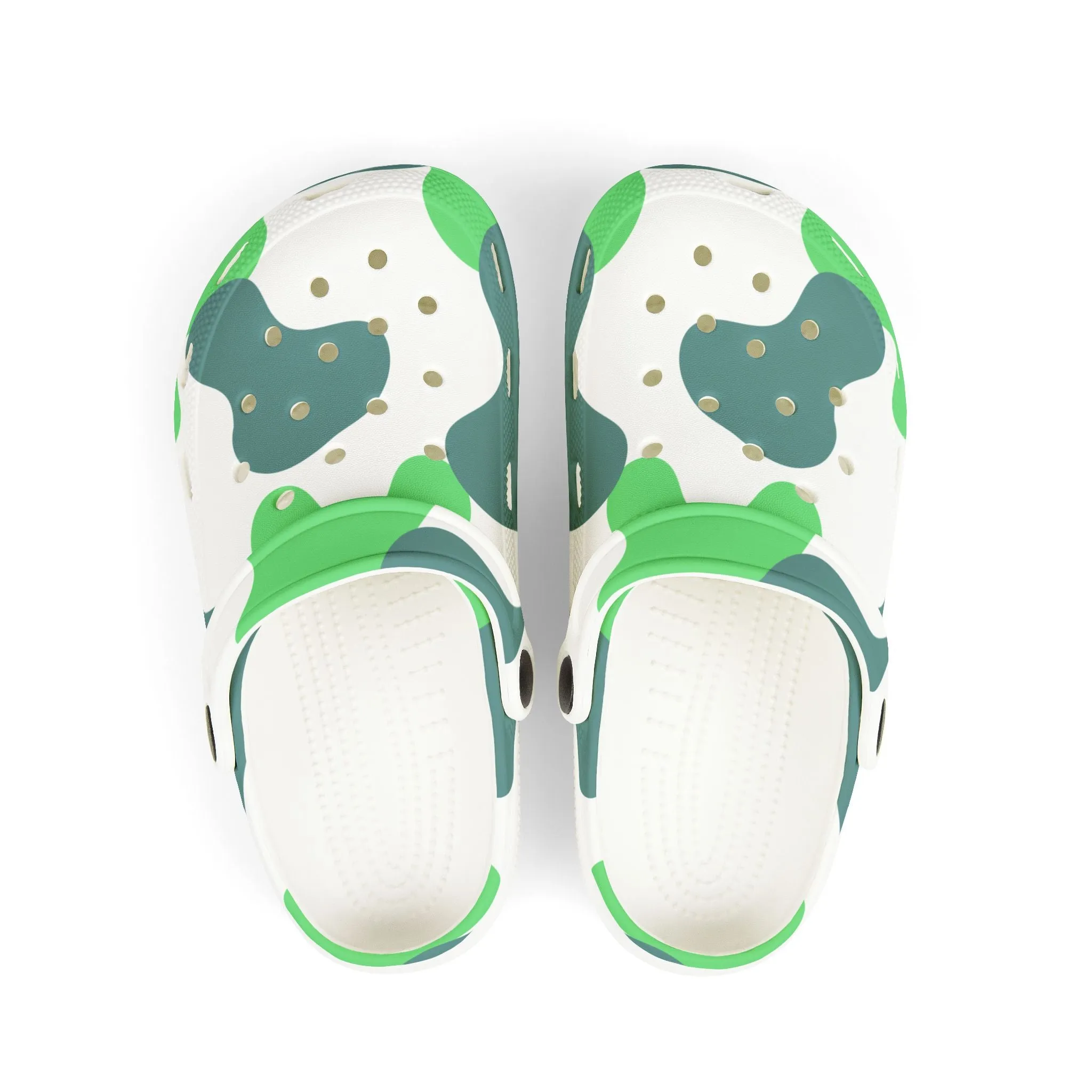 Kids camo green Clogs