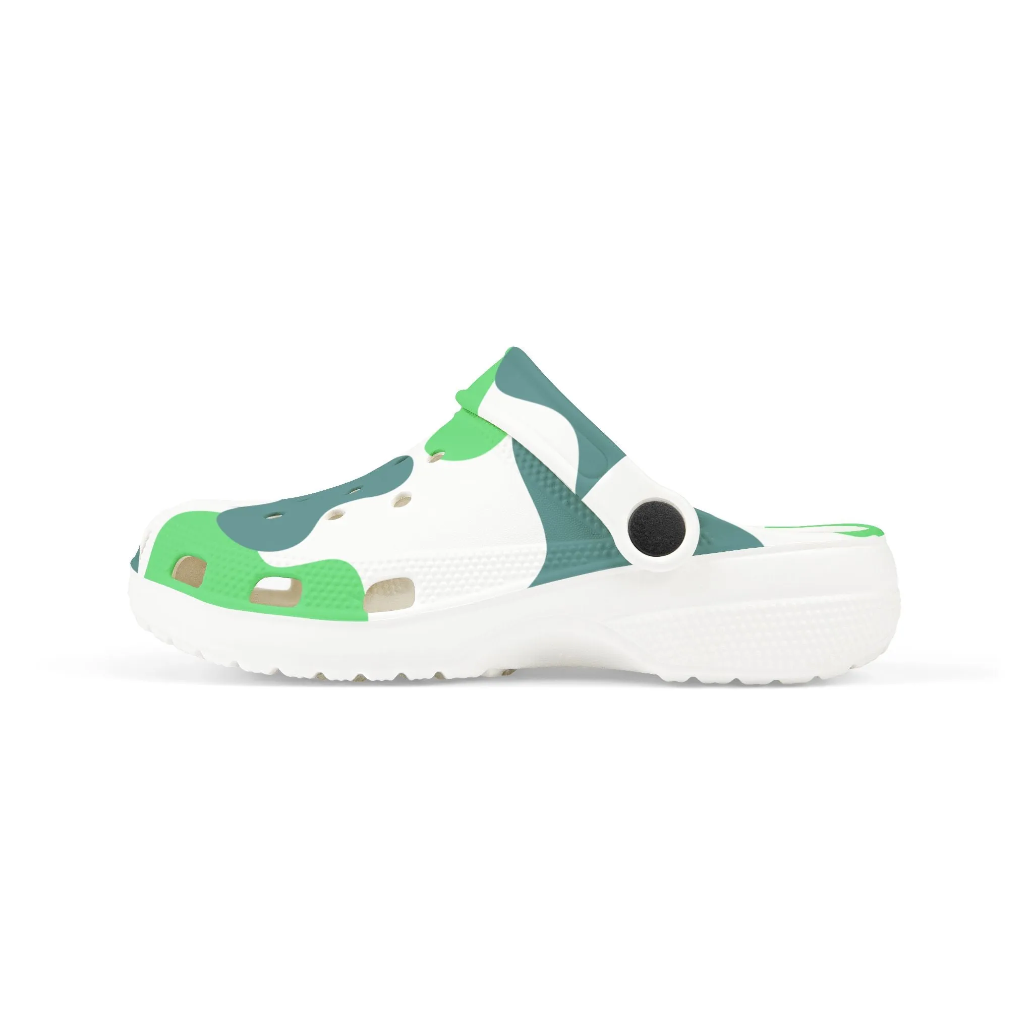 Kids camo green Clogs