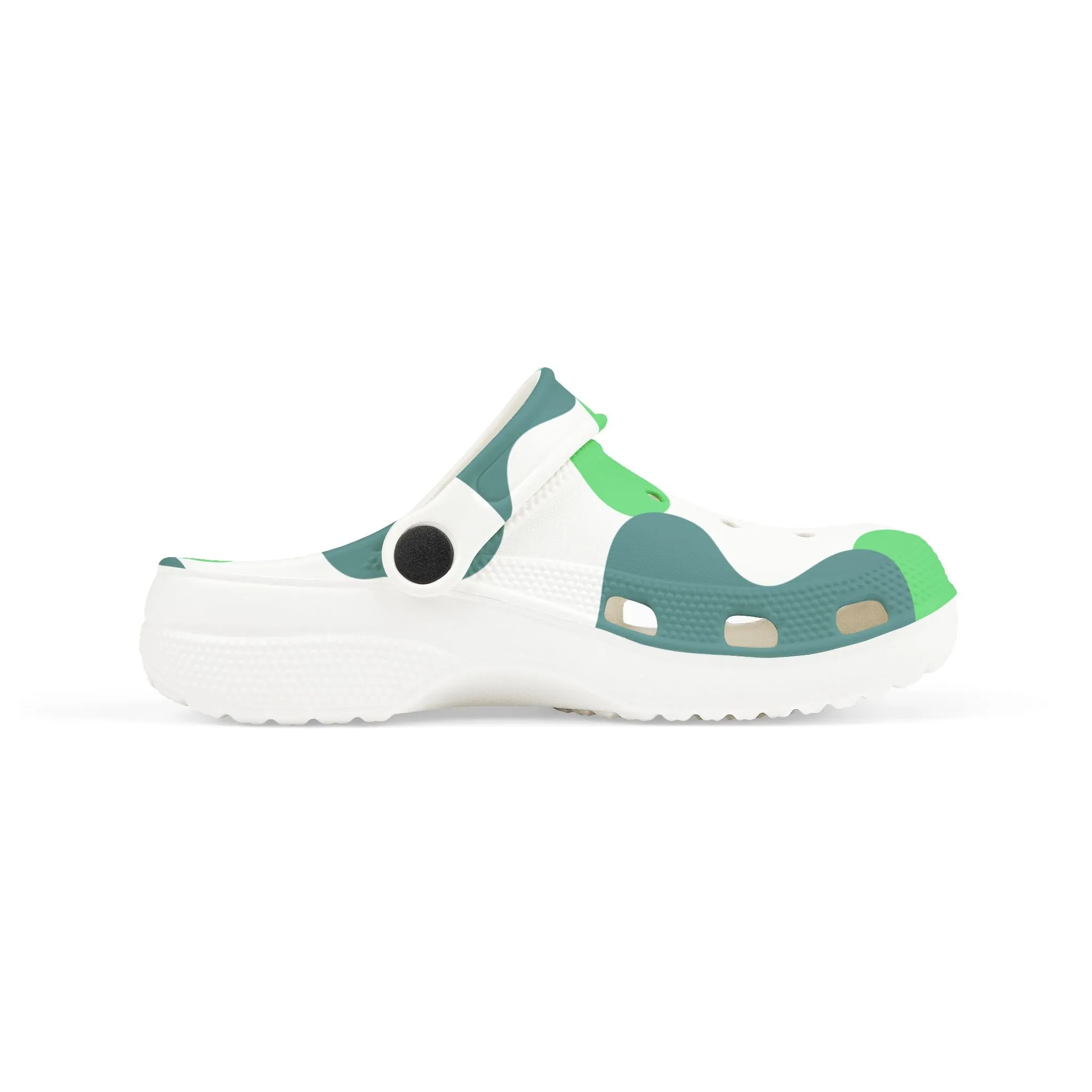 Kids camo green Clogs