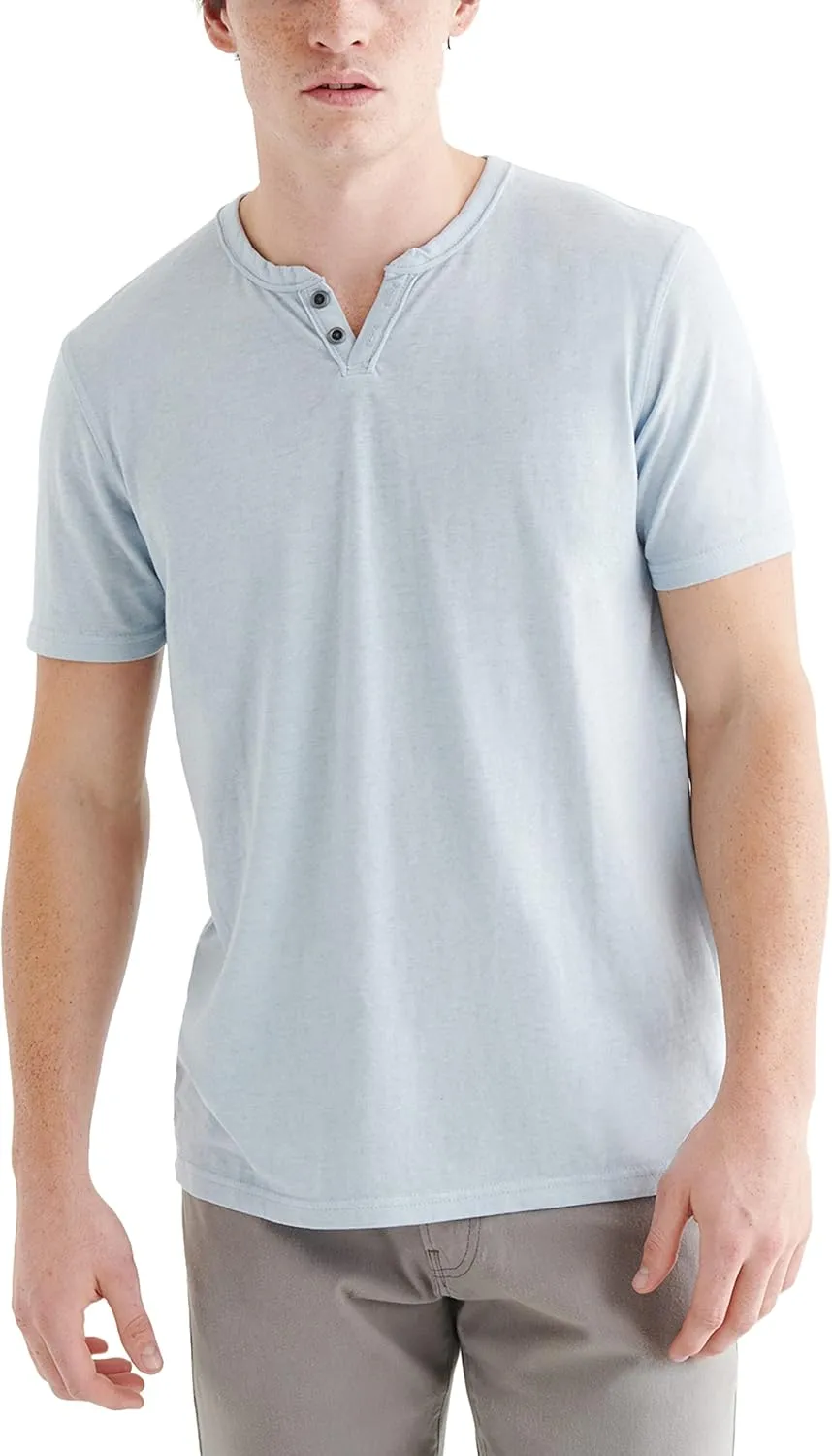 Lucky Brand Men's Venice Burnout Notch Neck Tee