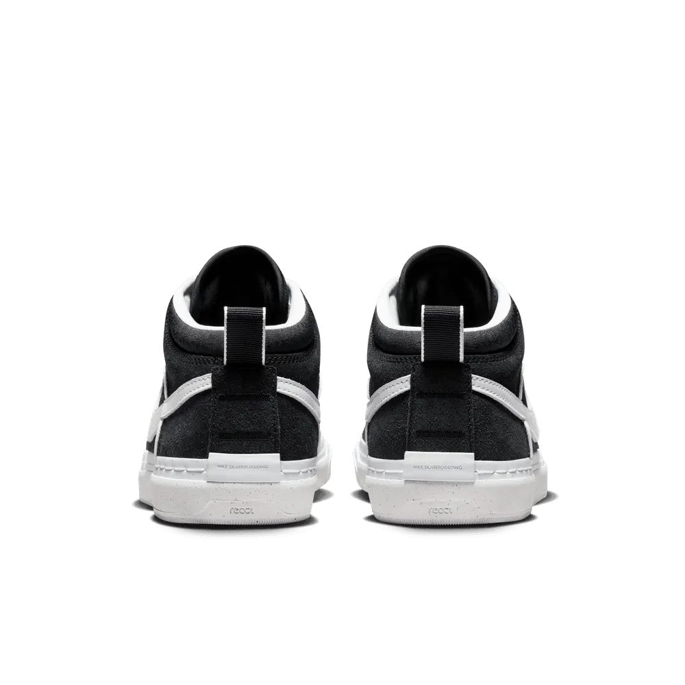 Nike SB React Leo Baker Black White Black Gum Light Brown