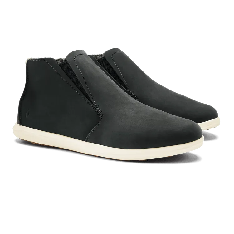 OluKai Women's Hawai'iloa Manu Hope Boots- Lava Rock/Off White