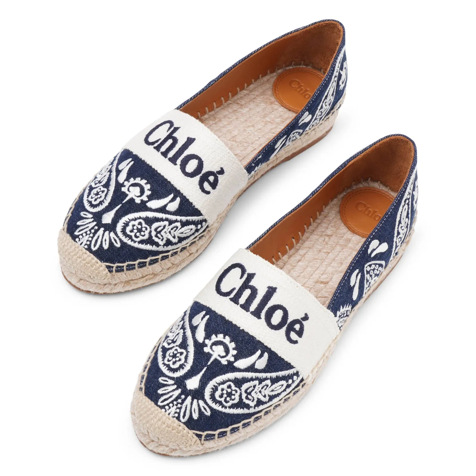 Piia denim espadrille flats