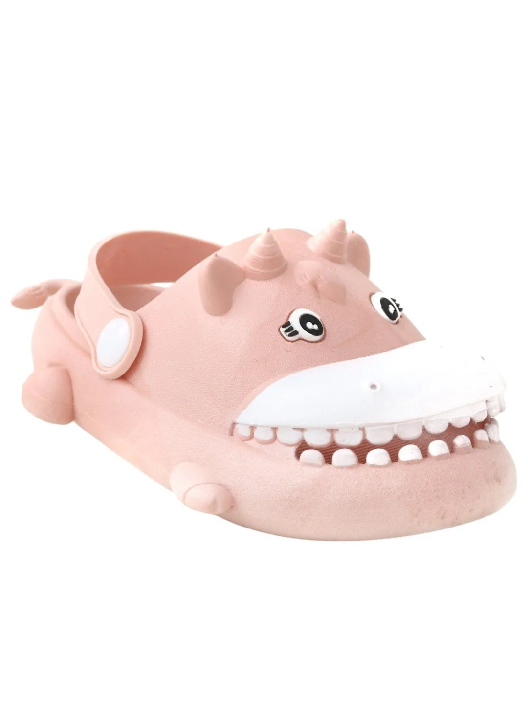Playful Peach Hippo Clogs for Girls- Happy Steps Ahead!