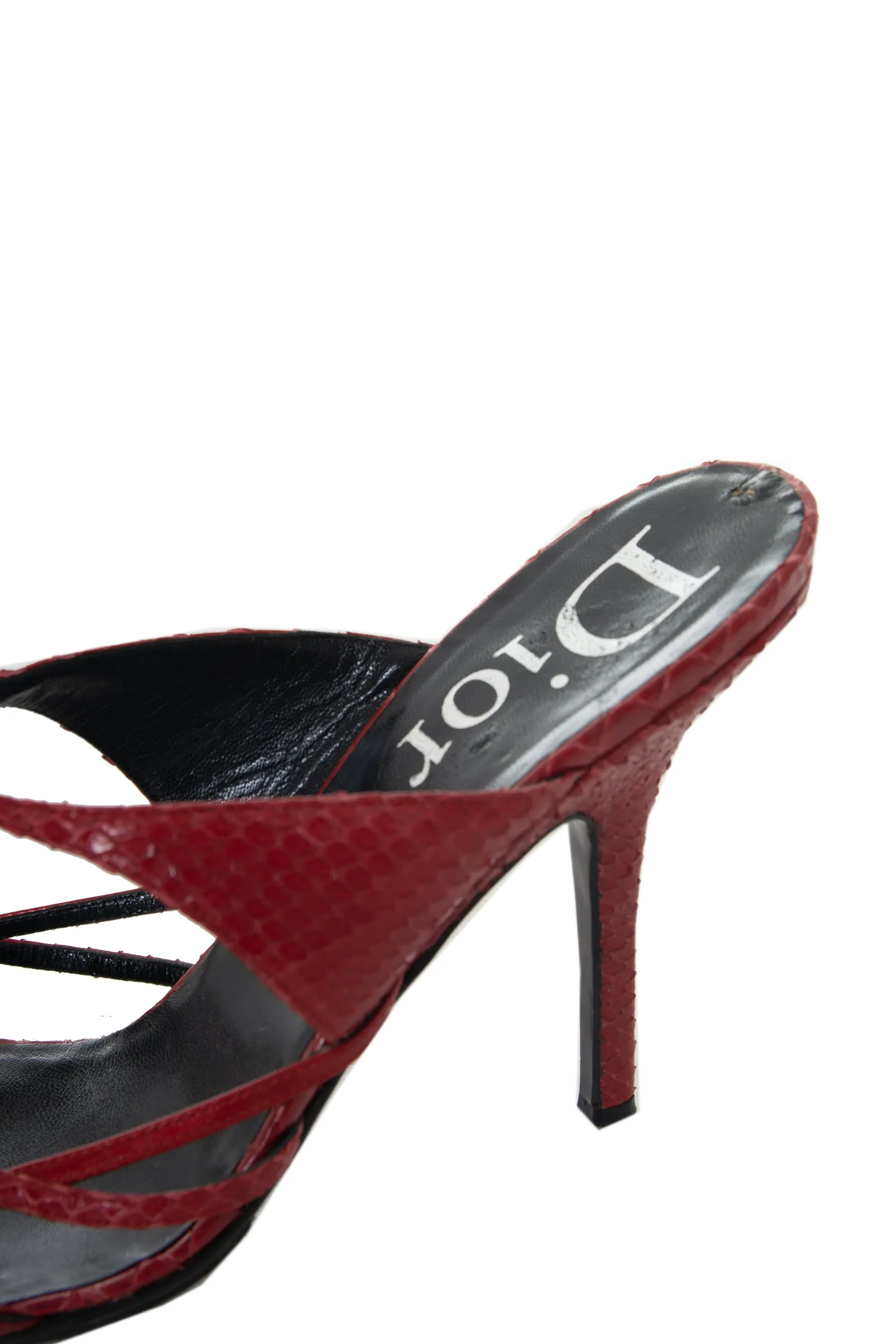 Pointed Toe Python Heels