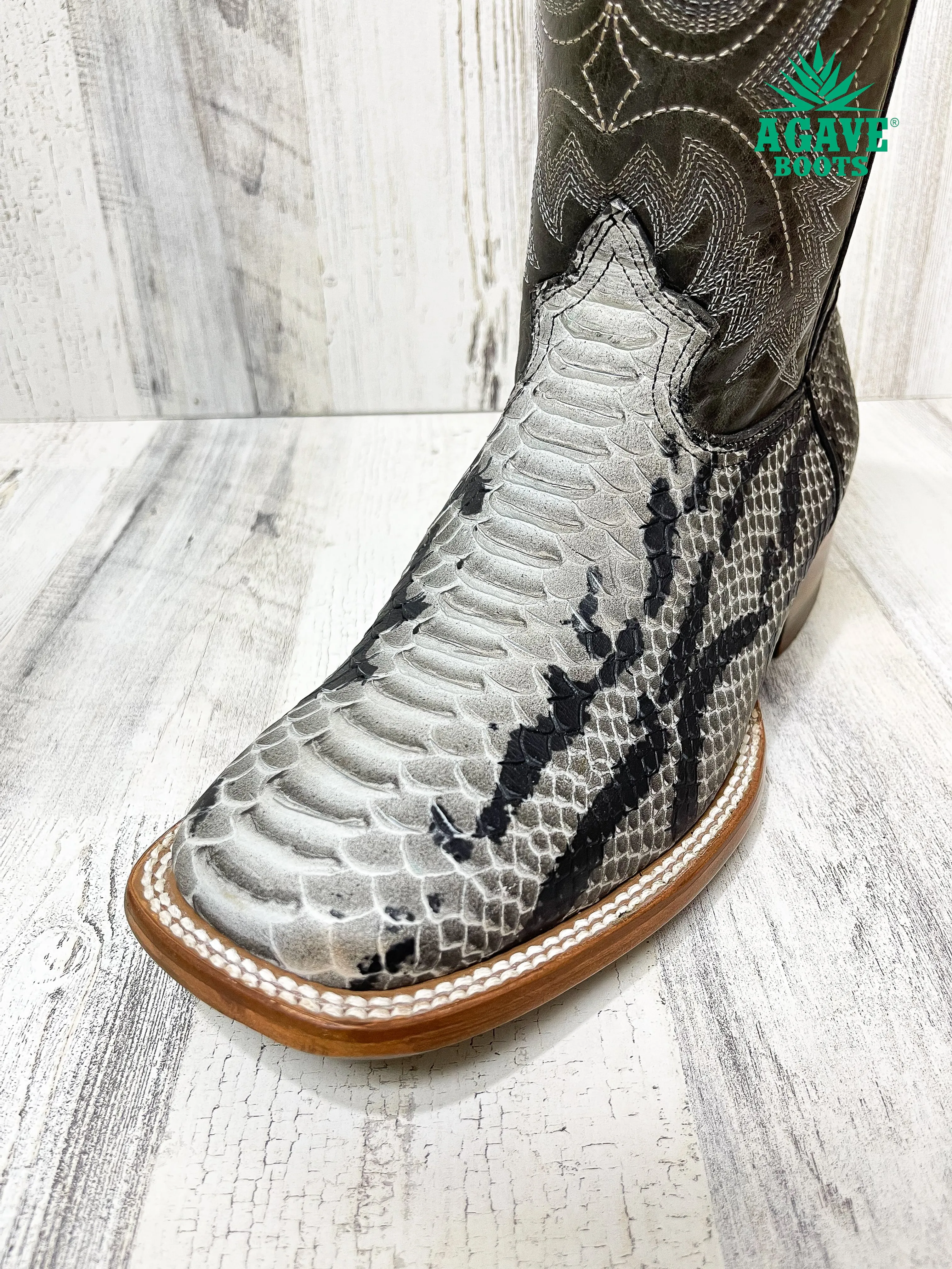 PYTHON | MEN SQUARE TOE WESTERN COWBOY BOOTS