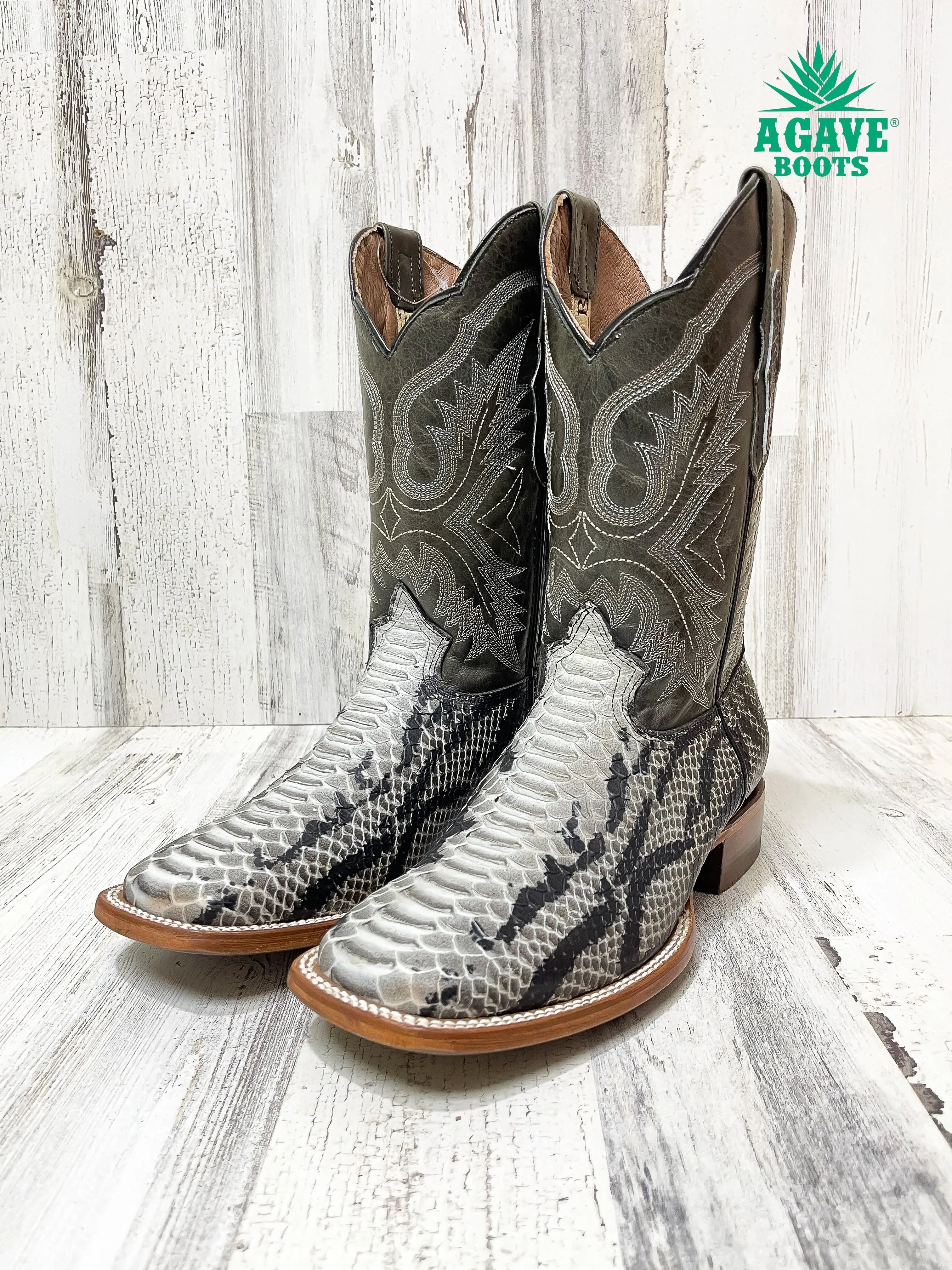 PYTHON | MEN SQUARE TOE WESTERN COWBOY BOOTS