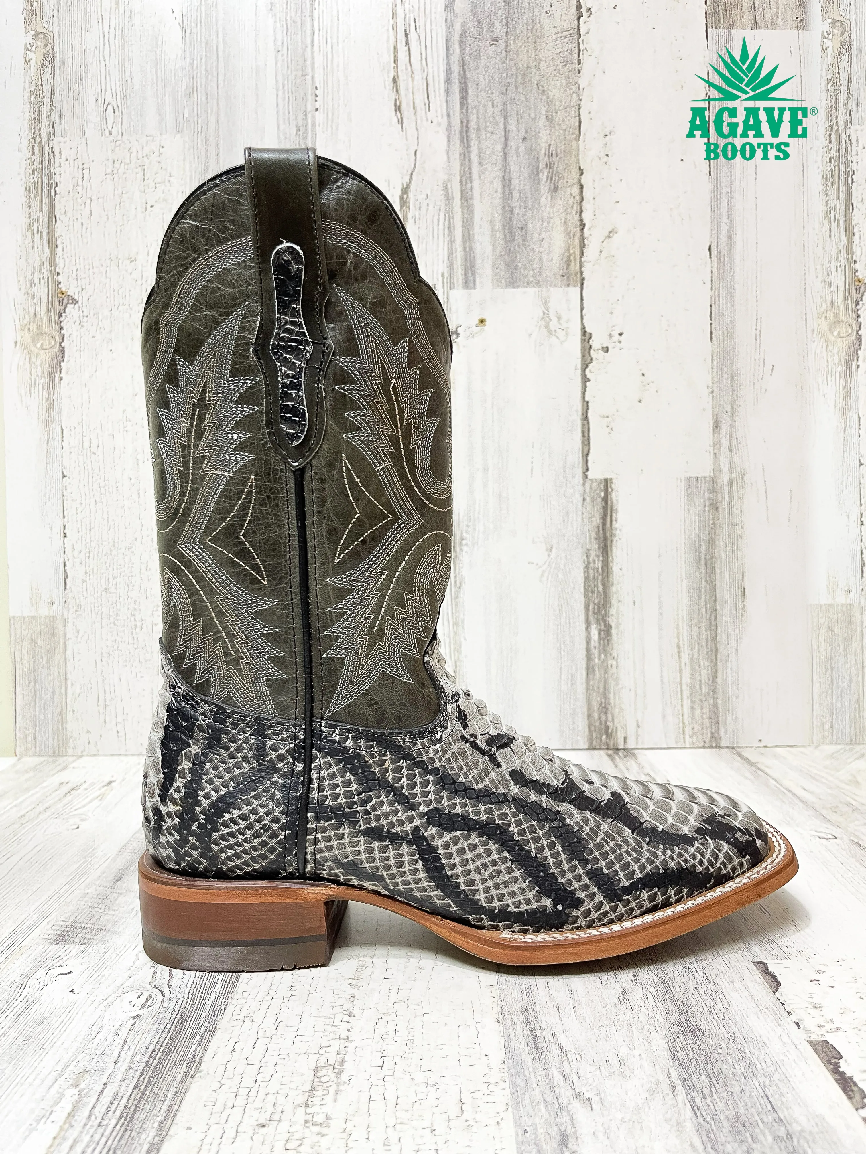 PYTHON | MEN SQUARE TOE WESTERN COWBOY BOOTS