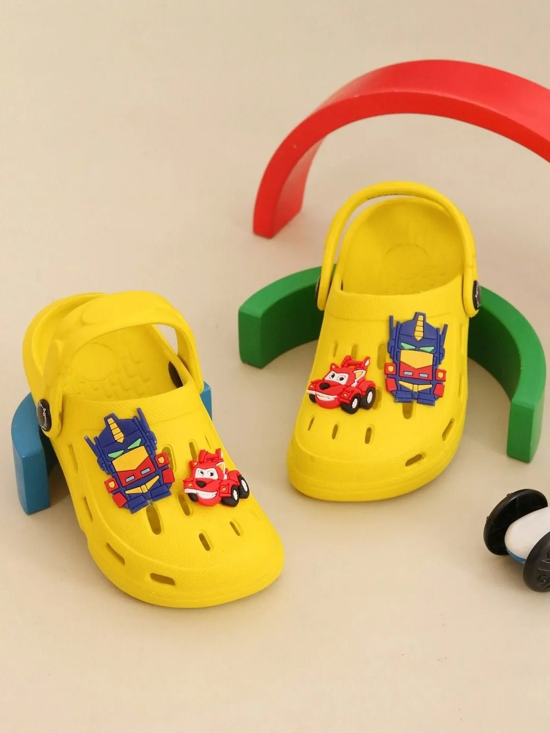 Racing Car and Robot Design Clogs for Boys