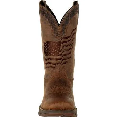 Rebel Distressed Flag Embroidery Durango Western Boot