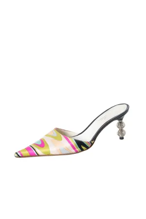 Satin Pointed Toe Heels