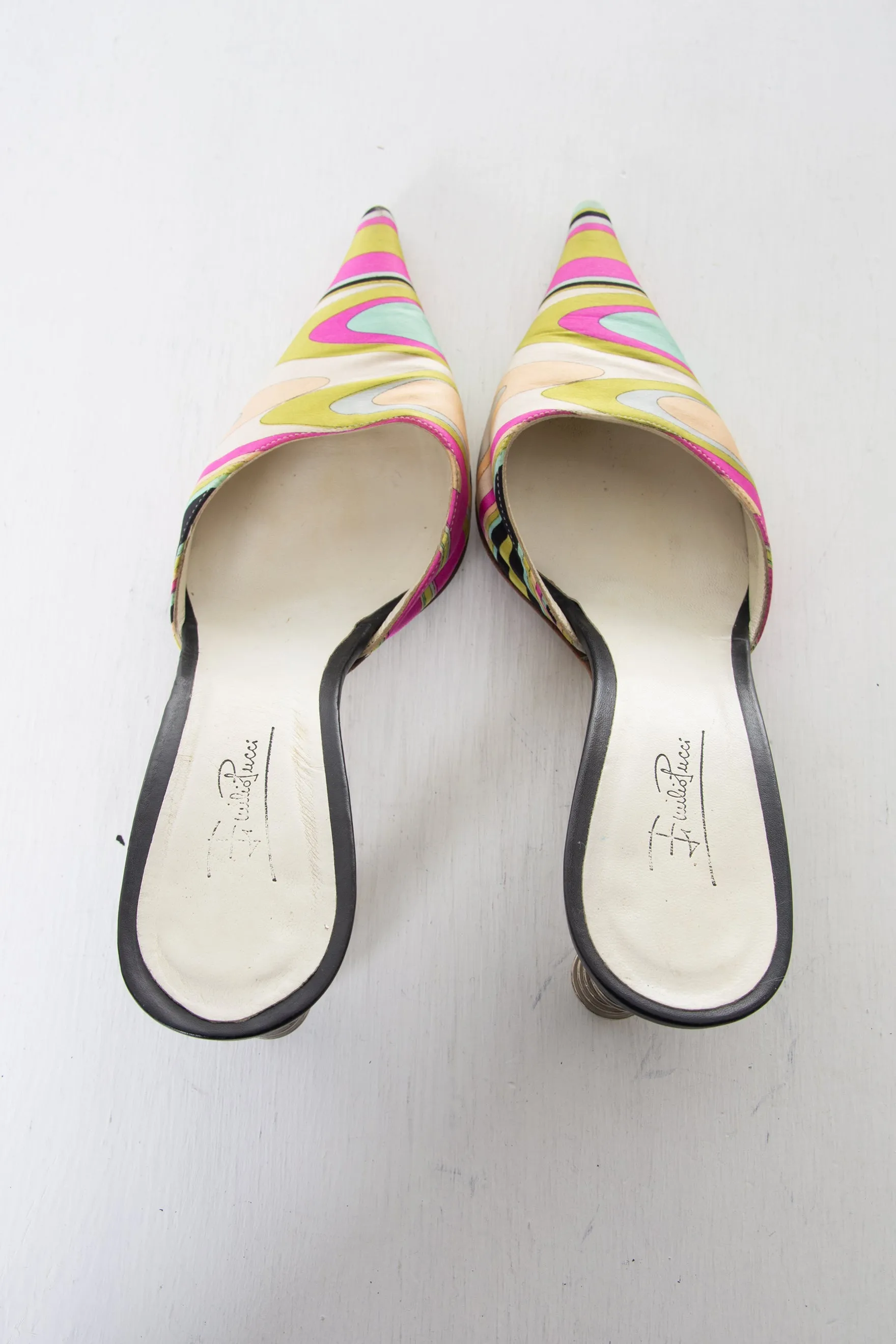 Satin Pointed Toe Heels