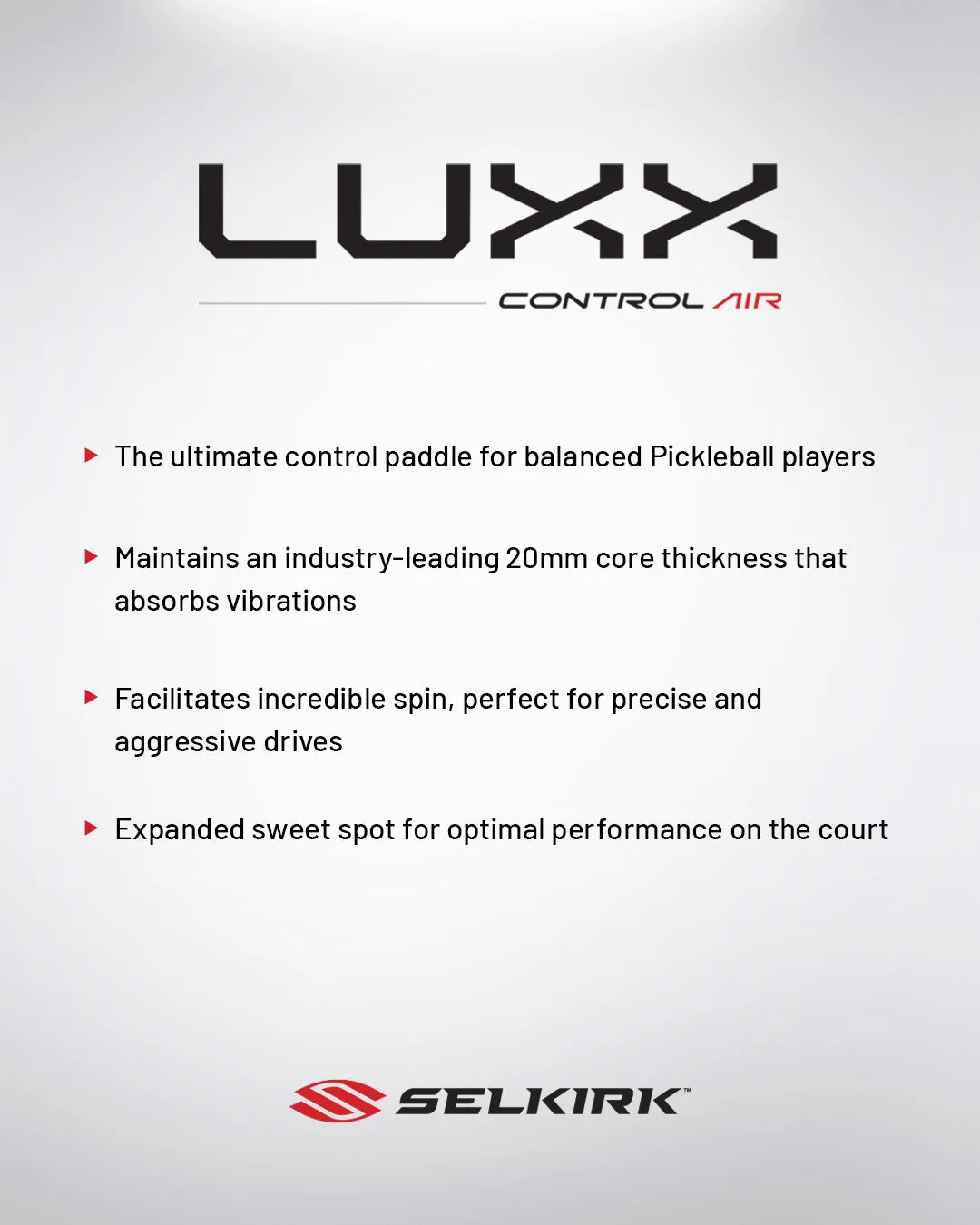 Selkirk Luxx Control Air-Epic Pickleball Paddle