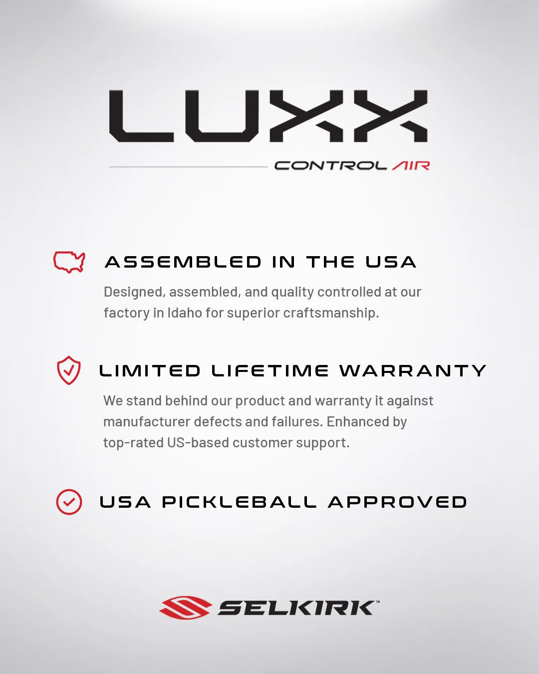 Selkirk Luxx Control Air-Invikta Pickleball Paddle