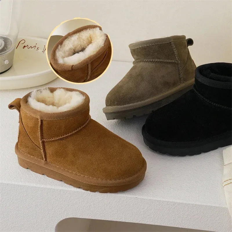 Slip-On Ankle Snow Boots