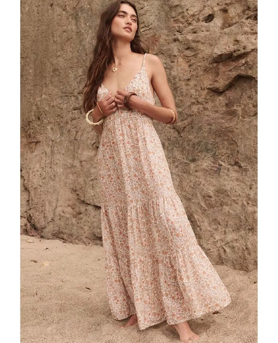 Sunshine Bandit Strappy Gown Desert Sage